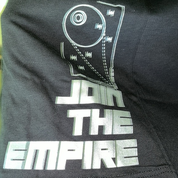 NWOT Men’s Disney Parks Star Wars Darth Vader Black Tee with Silver Design Sz L - Picture 3 of 5